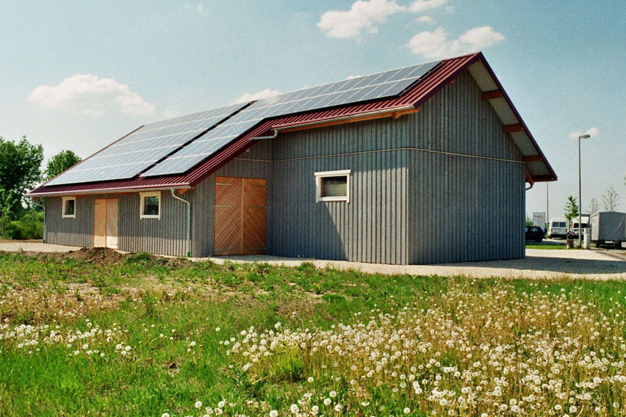Halle in Holzständer-Bauweise "Menge" (Bayern Block GmbH)