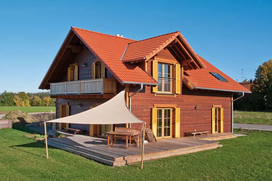 Holzhaus in Hulta-Bauweise "Hofer/Steinsberger" (Bayern Block GmbH)