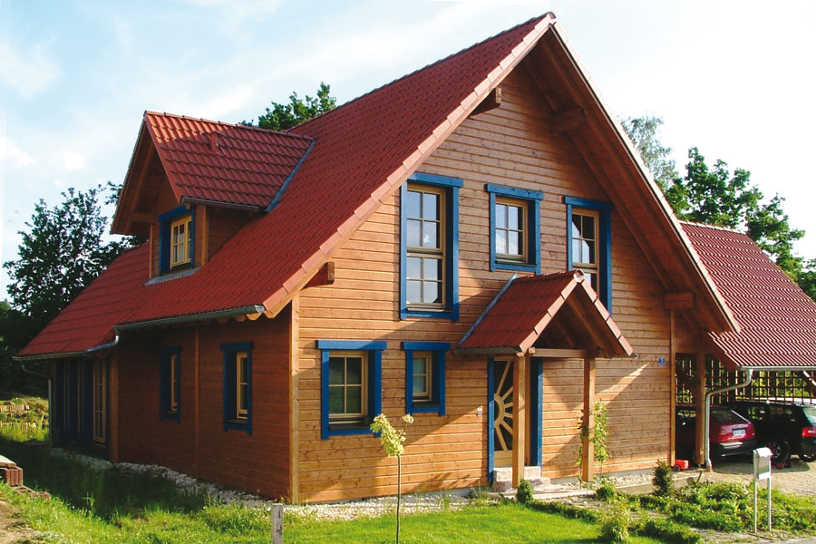 Holzhaus in ThermoBlock-Bauweise "Rath" (Bayern Block GmbH)