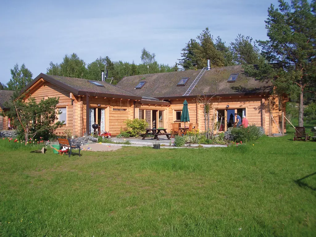 Blockhaus Kantholzbalken Werr