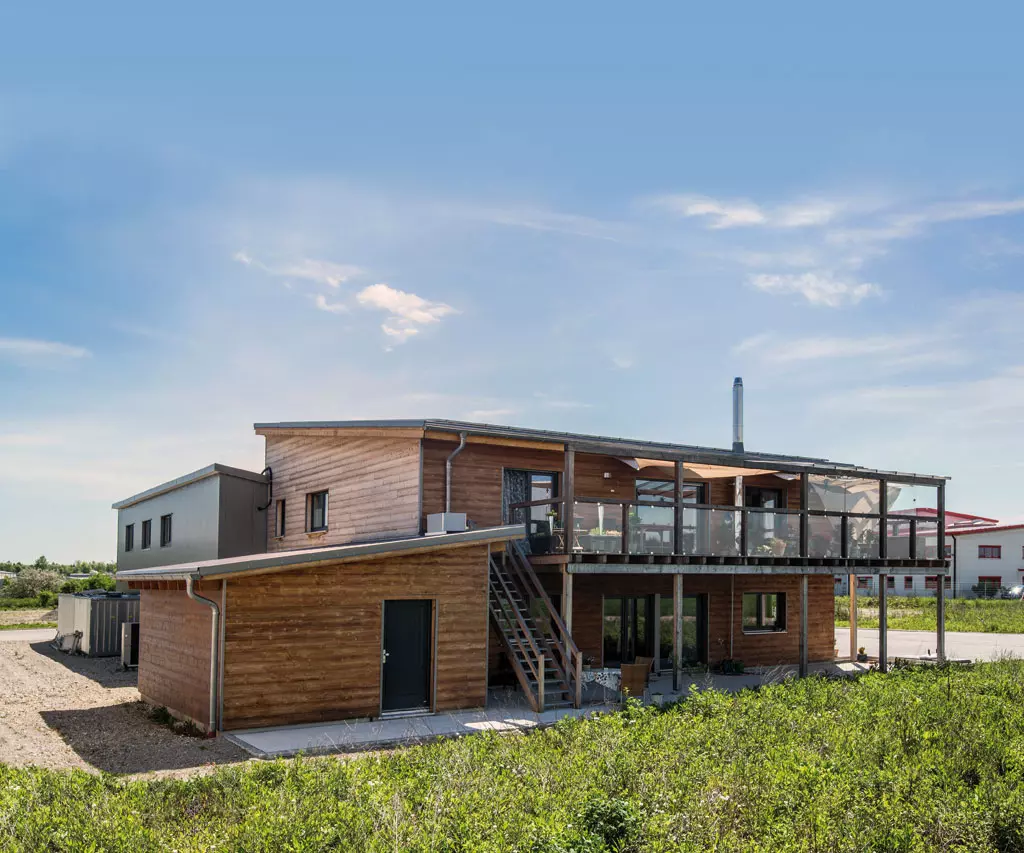 Gewerbebau Wohnhaus und Produktionshalle Schmidt