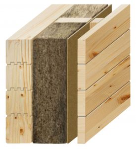 Blockwand mit Aussendämmung